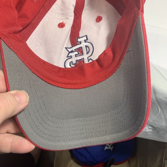 St. Louis Cardinals T.E.I. Adjustable Hat Cap Dad Father Men MLB Baseball Red - Picture 7 of 12